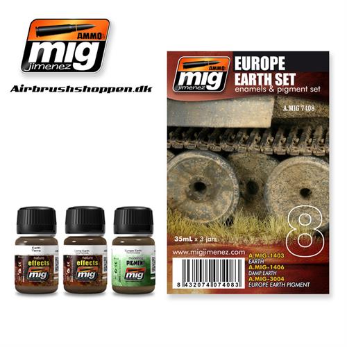 A.MIG 7408 Weathering set Europe Earth